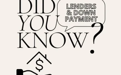 Did You Know? Lenders and Down Payment